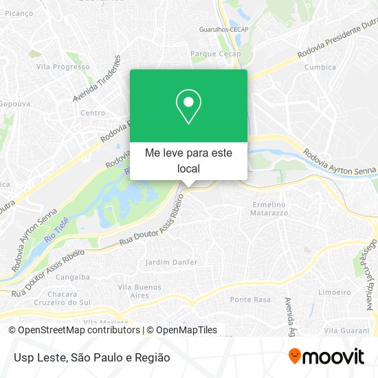 Como ir da Rodoviária ao Campus da USP - Google My Maps