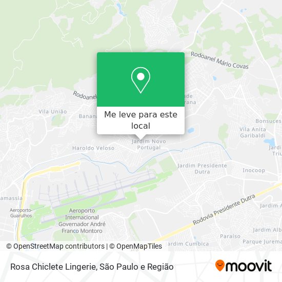 Rosa Chiclete Lingerie mapa