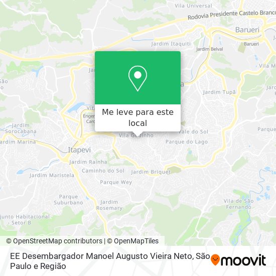 EE Desembargador Manoel Augusto Vieira Neto mapa