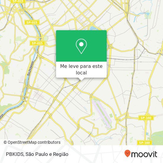 PBKIDS, Moema São Paulo-SP mapa