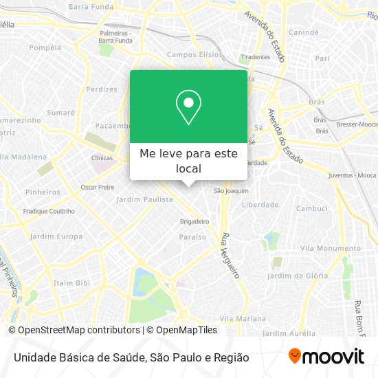 Unidade Básica de Saúde mapa
