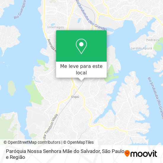 Paróquia Nossa Senhora Mãe do Salvador mapa