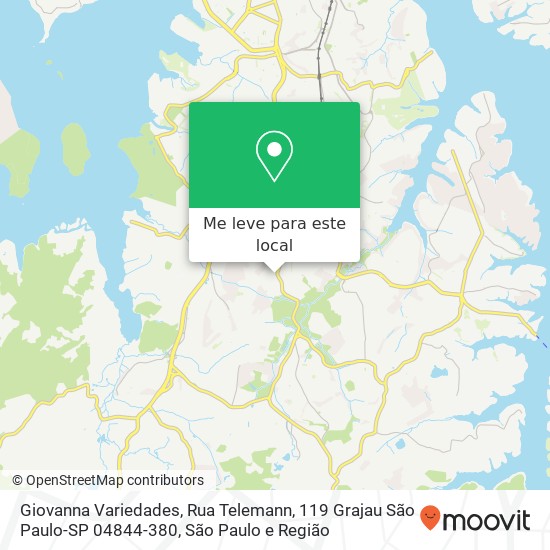 Giovanna Variedades, Rua Telemann, 119 Grajau São Paulo-SP 04844-380 mapa