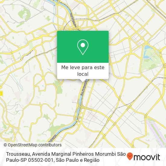 Trousseau, Avenida Marginal Pinheiros Morumbi São Paulo-SP 05502-001 mapa