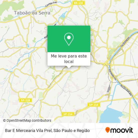 Bar E Mercearia Vila Prel mapa