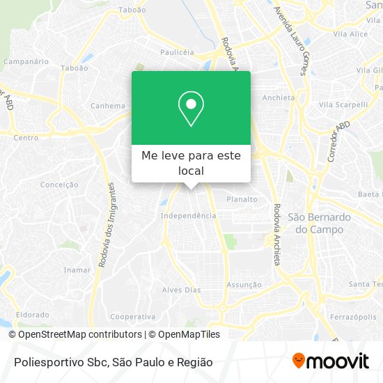 Poliesportivo Sbc mapa