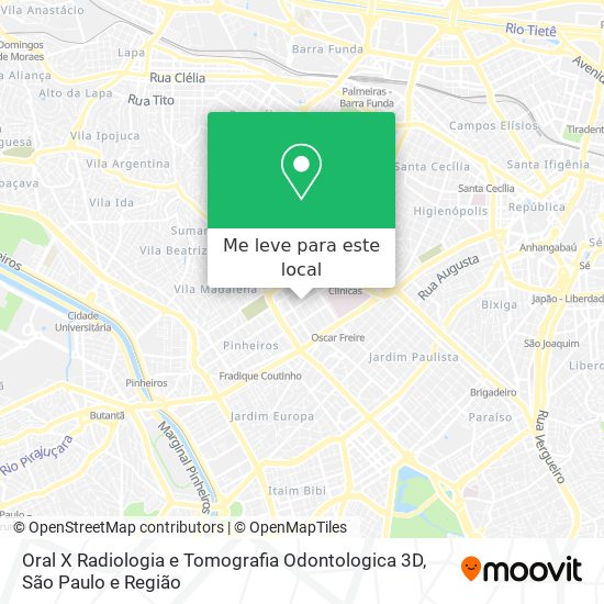 Oral X Radiologia e Tomografia Odontologica 3D mapa