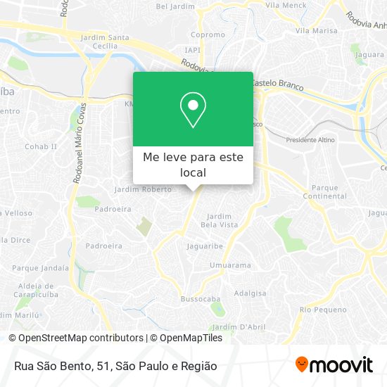 Rua São Bento, 51 mapa