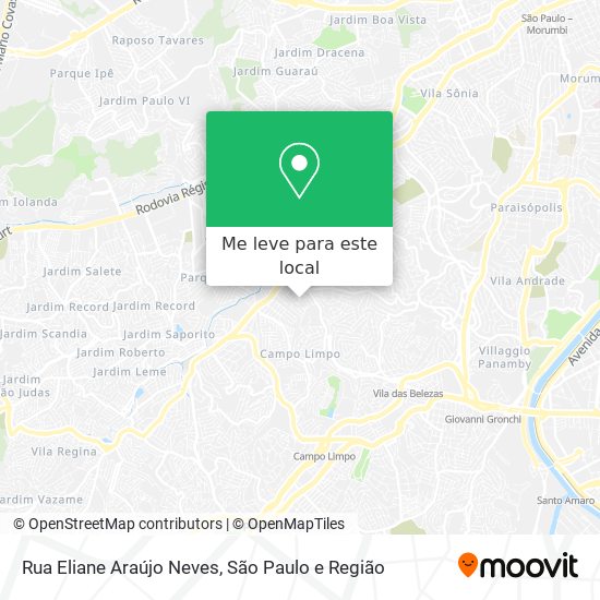 Rua Eliane Araújo Neves mapa
