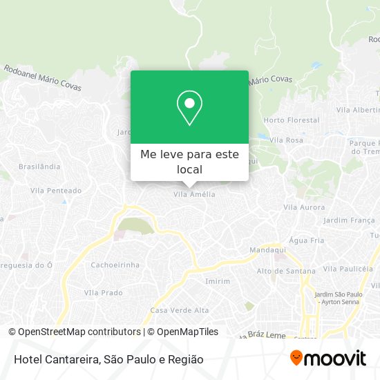 Hotel Cantareira mapa