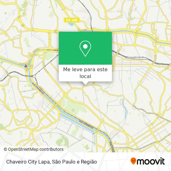 Chaveiro City Lapa mapa