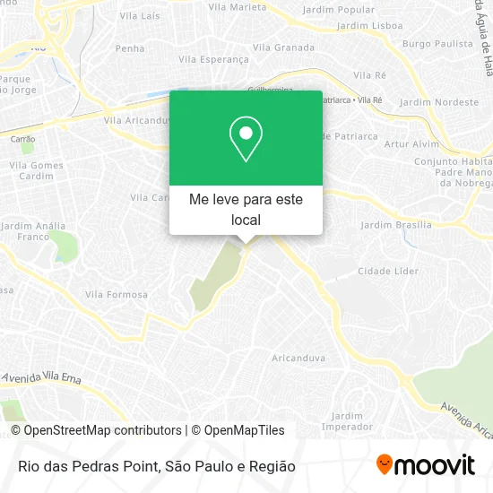Rio das Pedras Point mapa