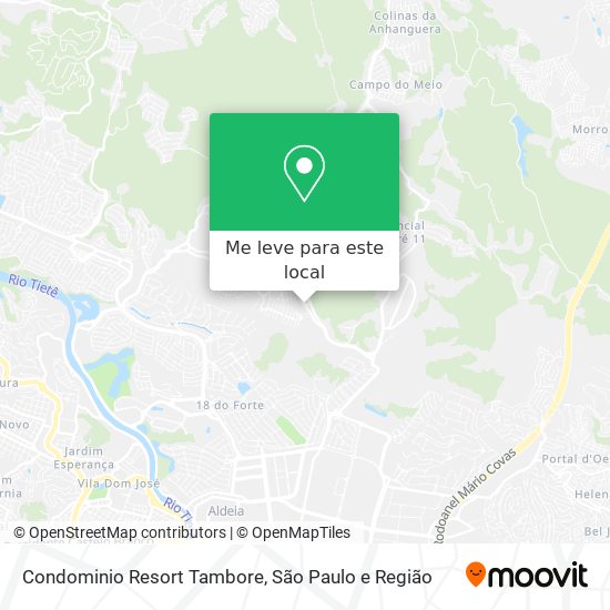 Condominio Resort Tambore mapa
