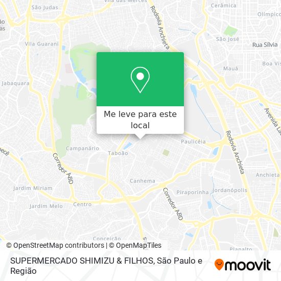 SUPERMERCADO SHIMIZU & FILHOS mapa