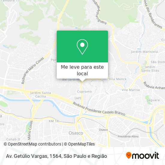 Av. Getúlio Vargas, 1564 mapa