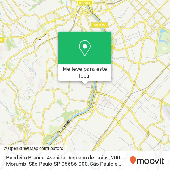 Bandeira Branca, Avenida Duquesa de Goiás, 200 Morumbi São Paulo-SP 05686-000 mapa