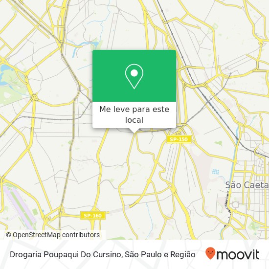 Drogaria Poupaqui Do Cursino, Avenida do Cursino, 77 Cursino São Paulo-SP 04133-000 mapa