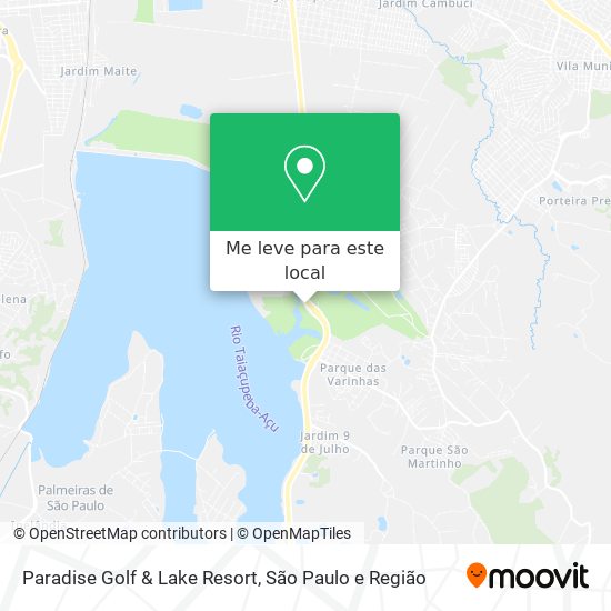 Paradise Golf & Lake Resort mapa