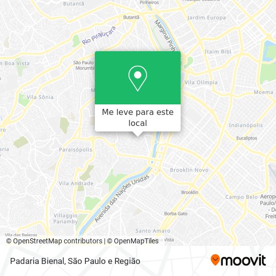 Padaria Bienal mapa