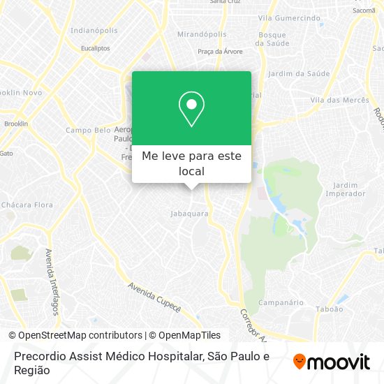 Precordio Assist Médico Hospitalar mapa