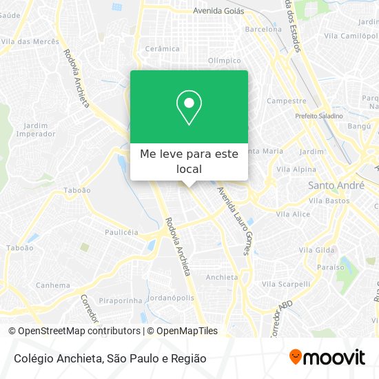 Colégio Anchieta mapa