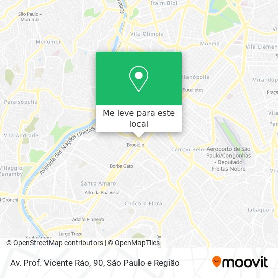 Av. Prof. Vicente Ráo, 90 mapa