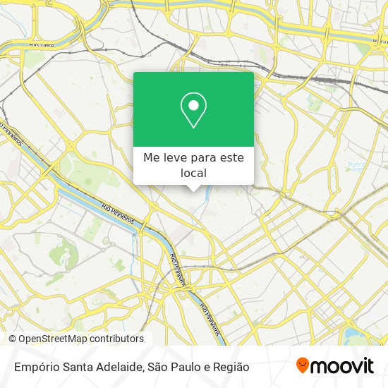 Empório Santa Adelaide mapa