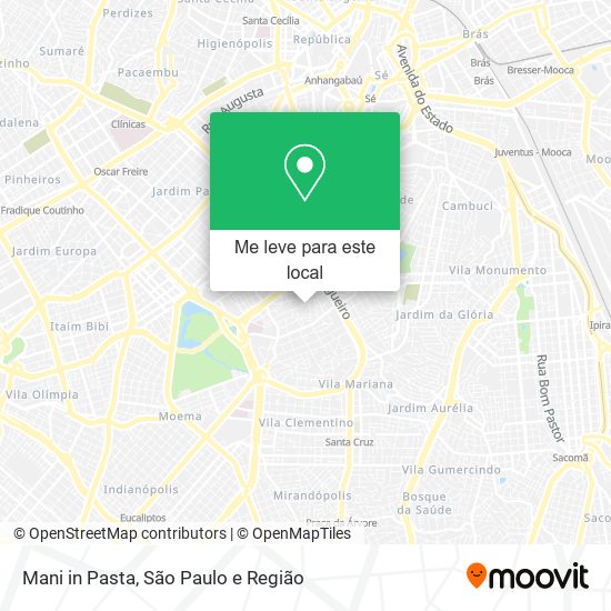 Mani in Pasta mapa