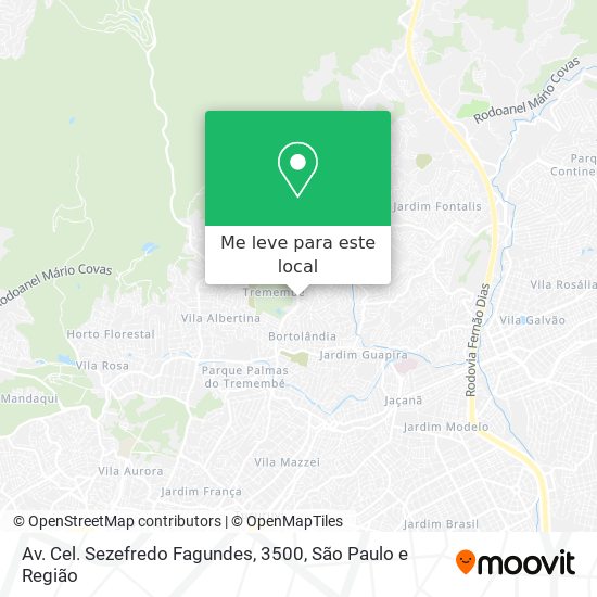 Av. Cel. Sezefredo Fagundes, 3500 mapa