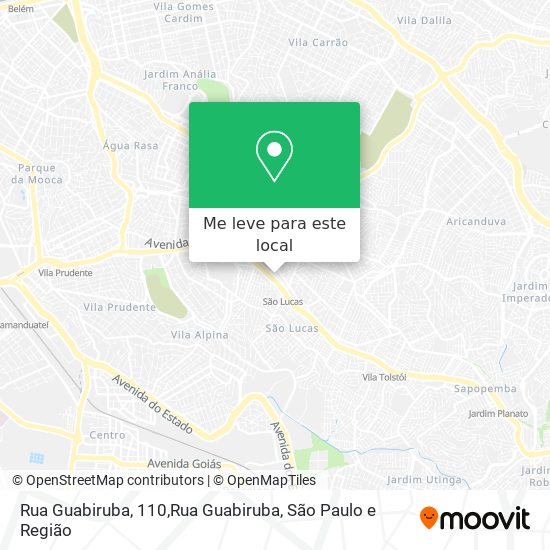 Rua Guabiruba, 110,Rua Guabiruba mapa