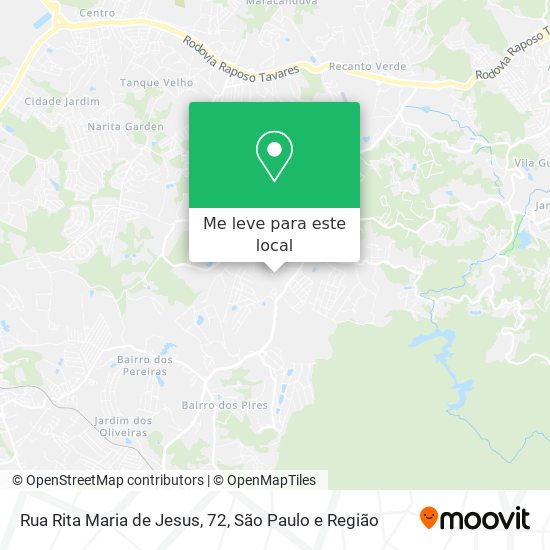 Rua Rita Maria de Jesus, 72 mapa