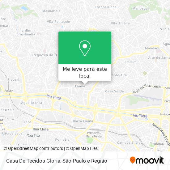 Casa De Tecidos Gloria mapa