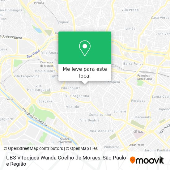 UBS V Ipojuca Wanda Coelho de Moraes mapa