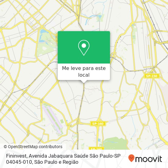 Fininvest, Avenida Jabaquara Saúde São Paulo-SP 04045-010 mapa