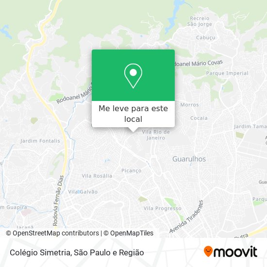 Colégio Simetria mapa