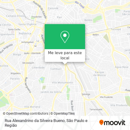 Rua Alexandrino da Silveira Bueno mapa