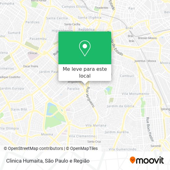 Clinica Humaita mapa