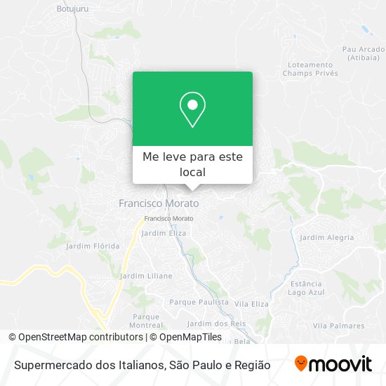 Supermercado dos Italianos mapa