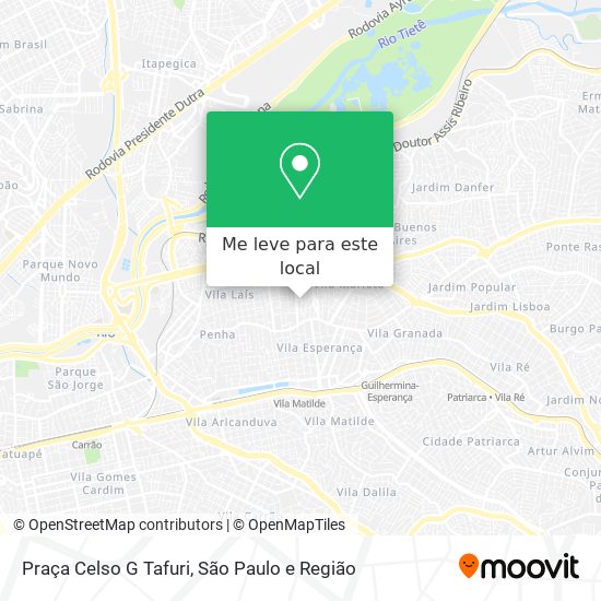 Praça Celso G Tafuri mapa