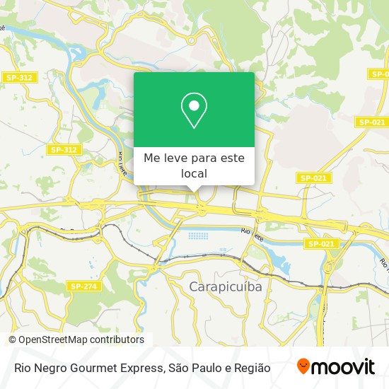 Rio Negro Gourmet Express mapa