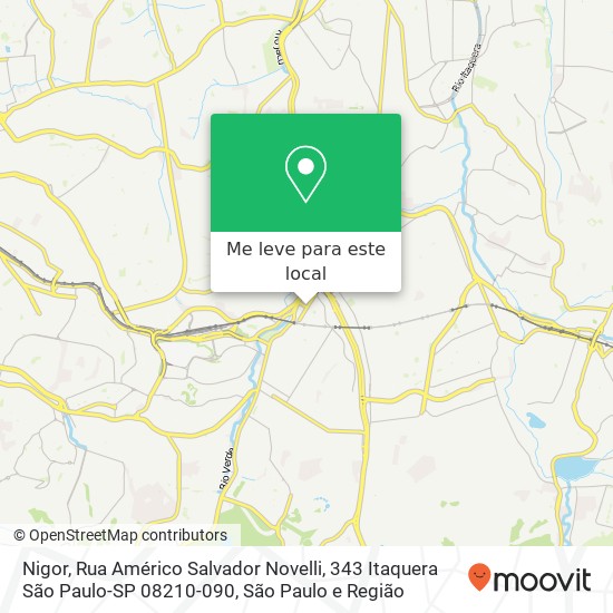 Nigor, Rua Américo Salvador Novelli, 343 Itaquera São Paulo-SP 08210-090 mapa