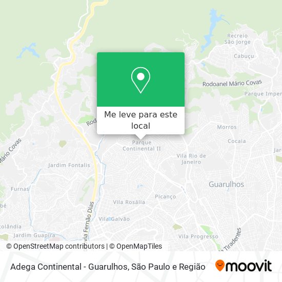 Adega Continental - Guarulhos mapa