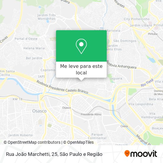 Rua João Marchetti, 25 mapa