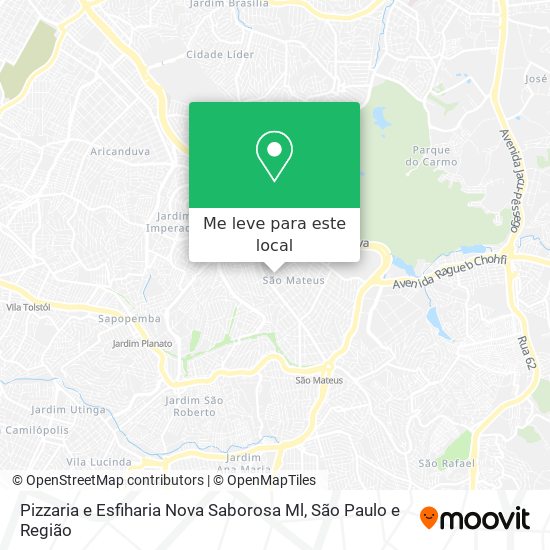 Pizzaria e Esfiharia Nova Saborosa Ml mapa