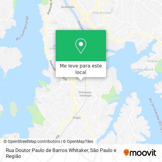 Rua Doutor Paulo de Barros Whitaker mapa