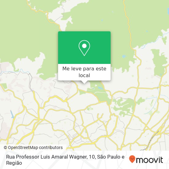 Rua Professor Luís Amaral Wagner, 10, Mandaqui São Paulo-SP mapa