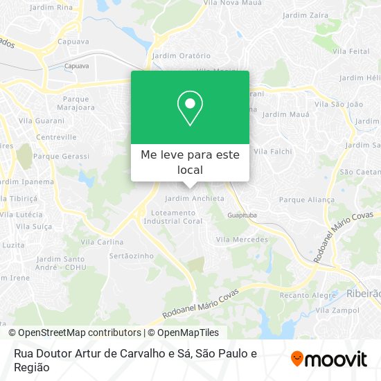 Rua Doutor Artur de Carvalho e Sá mapa