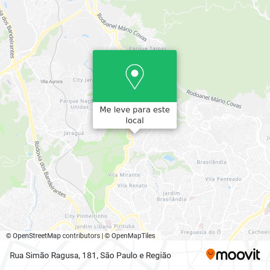 Rua Simão Ragusa, 181 mapa