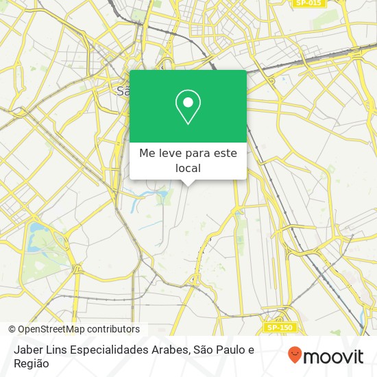 Jaber Lins Especialidades Arabes, Rua Amarante, 21 Cambuci São Paulo-SP 01543-040 mapa