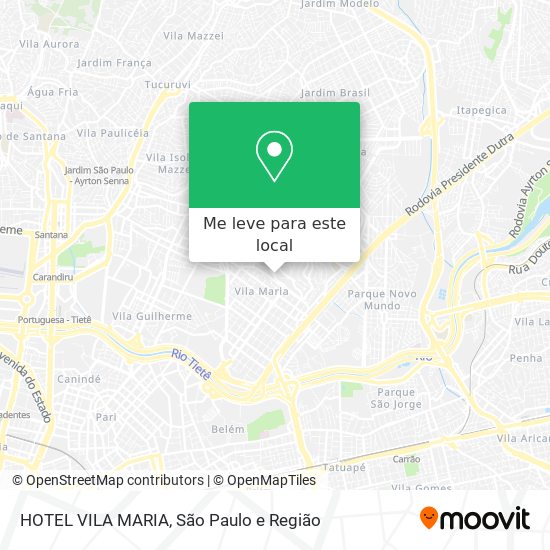 HOTEL VILA MARIA mapa